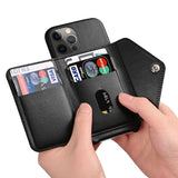 Multifunction Card Bag Wallet Stand Flip Case For iPhone 12 Series