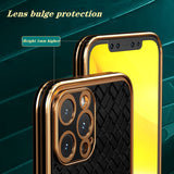 Electroplated Braided Silicone Case for iPhone 11 12 Series