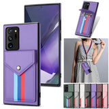 Lanyard Leather Wallet Card Holder Stand Phone Case For Samsung Galaxy S21 S20 Note 20 Series
