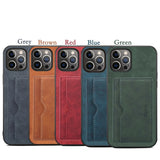 Luxury Leather Wallet Cardholder Phone Case for IPhone 12 11 Pro Max