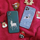 Christmas Elk Series Dust proof & Drop proof Phone case for iPhone 11 Sẻie