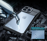 Airbag Shockproof Bumper Stripe Clear Camera Protection Case For iPhone 14 13 series