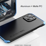 Aluminum Matte Shockproof Metal Armor Case For iPhone 13 Series