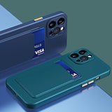 Soft Silicone Shockproof Card Slot Holder Case For iPhone 13 12 Series
