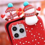 Christmas Doll Deer Cartoon Case For iPhone 13 12 11 Series