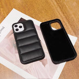 Luxury Artificial Leather Winter Warm Plush Case For iPhone 12 11 Series