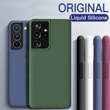 Liquid Silicone Soft TPU Ultra thin Cover For Galaxy S21 Ultra Plus