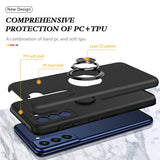 Shockproof Fashion Silicone Car Holder Ring Case For Samsung Galaxy S21 Series