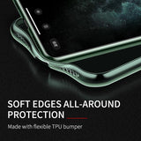 Luxury Ultra Thin Transparent Glass Heavy Duty Protection Case For iPhone 11 Series