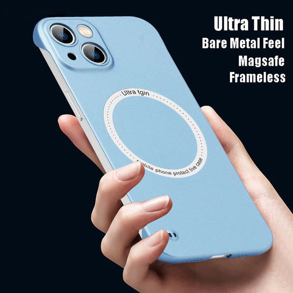 Luxury Magnetic Magsafe Matte Frameless Case for iPhone 13 11 12 Pro Max