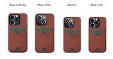 Luxury Business Leather Card Slot Cases For iPphone 14 series