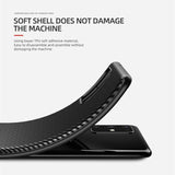 Carbon Fiber Skin Hybrid Silicone Protection Shockproof Case for Samsung Galaxy S20 Series