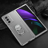 Luxury Armor Shockproof Ring Holder Flip Case For Samsung galaxy Z Fold 2