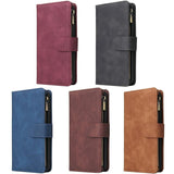 Luxury Zipper Leather Flip Case For Oneplus Smartphone