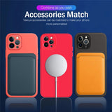Magsafe Magnetic Luxury Liquid Silicone Case with Card Holder for iPhone 13 12 Pro Max