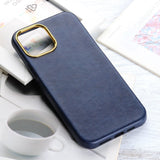 Retro Slim PU Leather Case for iPhone 13 12 11 Pro Max Mini