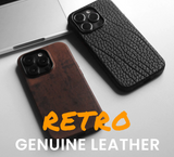 Retro Genuine Leather Case For iPhone 14 series