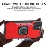 Magnetic Finger Ring Holder Heat Dissipation Case For iPhone 13 12 11 Series