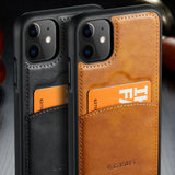 Luxury Leather Card Holder Wallet Case For iPhone 12 Series