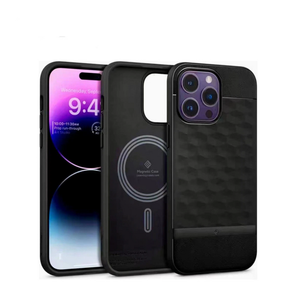 3D Anti Slip Pattern Magnetic Suction Case For iPhone 14 13 12 series