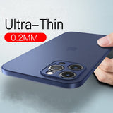 0.2mm Ultra Thin Transparent Matte Case For iPhone 12 & 11 Series