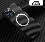 Carbon Fiber Texture Magsafe Magnetic Wireless Charging Case for iPhone 14 series