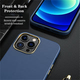 Luxury Leather Plating Case for iPhone 13 12 11 Series