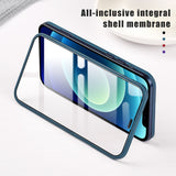 360 Full Cover Front Tempered Glass + PC Back Cover For iPhone 12 11 Series