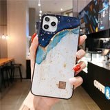 Luxury Gold Foil TPU Soft Silicon Case For iPhone 11 Series
