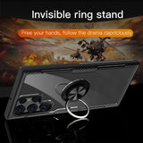 Transparent Ring Case for Samsung S22 S21 S20 Note 20 Ultra Plus FE