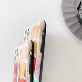 Fashion Creative 3D Colorful Pigment Phone Case For iPhone 12 11 Series