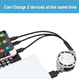 3 in 1 Micro USB Charger Cable Fast Charging