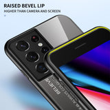 Gradient Tempered Glass Fashion Back Cover Protective Case For Samsung Galaxy S21 S20 Note 20 Series