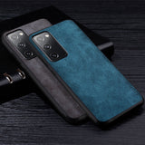 Soft Plain Leather Silicone Case Samsung Galaxy S20 Series