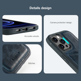 Luxury PU Leather Wallet Flip Cover Buckle Case for iPhone Phone 12 Series