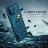 Smooth Shockproof Silicone PC Back Cover 3D Honeycomb Texture Case for iPhone 12 Pro Max | iPhone 12 Pro | iPhone 12 Mini & IPhone 12