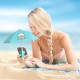 Universal Mini Umbrella Stand with Suction Cup for iPhone Samsung Phones