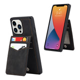 Flip Leather Wallet Credit Card Holder Strap Case for iPhone 13 12 11 Pro Max