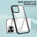 Simple Transparent TPU PC Hybrid Case for iPhone 13 12 11 Pro Max