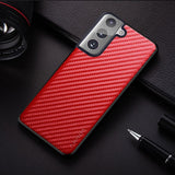 Carbon Fiber Texture Phone Case for Samsung Galaxy S21 series