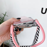 Hang Neck Strap Lanyard Glitter Clear Case For Samsung Galaxy S21 S20 Note 20 Series