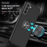 Shockproof Armor Case with Ring Magnet For Samsung Galaxy S21 Note 20 Series