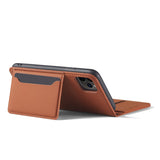 Holsters Skin Feel Card Holder Flip Case For iPhone 12 11 Series