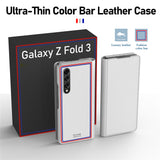 Luxury Magnetic Ultra thin PU Leather Camera Protection Shockproof Case for Samsung Galaxy Z Fold 3