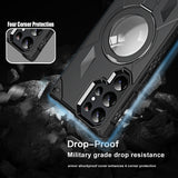 Magsafe Magnetic Hard PC Shockproof Soft TPU Armor Case With Metal Kickstand For Samsung Galaxy S23 S22 Ultra Plus