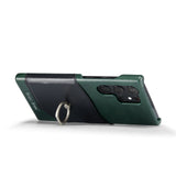 PU Leather with Build in Card Slot Holder Kickstand Case for Samsung Galaxy S23 Ultra Plus