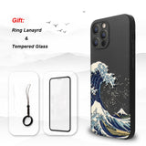 3D Art Relief Matte Soft Back Cover Case for iPhone 12 Series