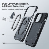 Heavy Duty Protective Case With 360° Rotatable Magnetic Stand for iPhone 14 Series