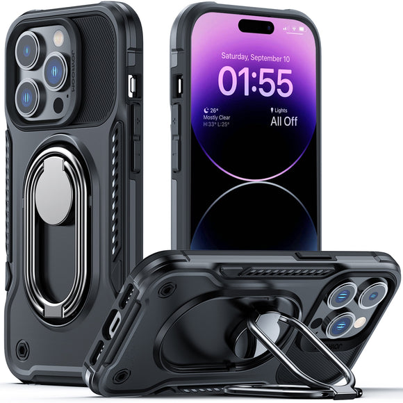 Heavy Duty Protective Case With 360° Rotatable Magnetic Stand for iPhone 14 Series