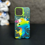 Graffiti Cartoon Animal Pattern Soft Silicone Case For iPhone 14 13 12 series